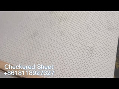 돋을새김된 스테인리스 체크 무늬 판 지붕을 위한 X 4개 피트 SUS304 SUS201 SUS202 8개